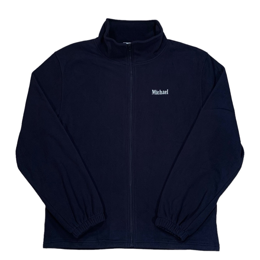 Custom Seventh Ave Personalized Embroidered Michael Zip Up Fleece Jacket Size XL
